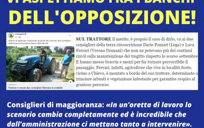VI ASPETTIAMO TRA I BANCHI DELL’OPPOSIZIONE!