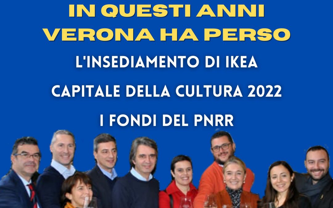 Verona perde anche i fondi del PNRR